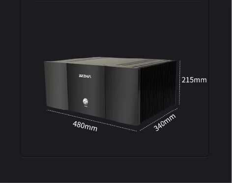 ML-09 فئة AB هيكل مكبر للصوت النقي hifi لتقوم بها بنفسك صندوق مكبر كهربائي لتبديد الحرارة على كلا الجانبين