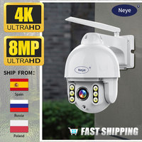 Neye 4K 8MP WiFi Security Camera Outdoor 5X Zoom High Speed Hemisphere PTZ Camera Automatic Tracking CCTV Home Camera