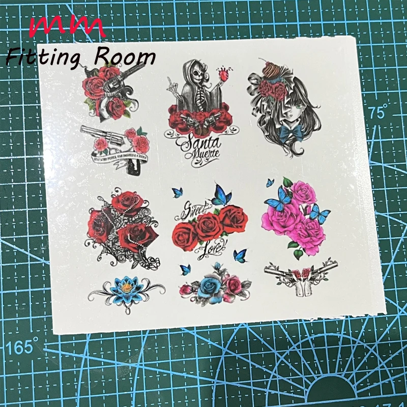 

1/6 Scale dolls Accessories Mini Tattoo Sticker Water Sticker Sexy Waterproof Lasting Easy to Erase for 12 inch cation figure