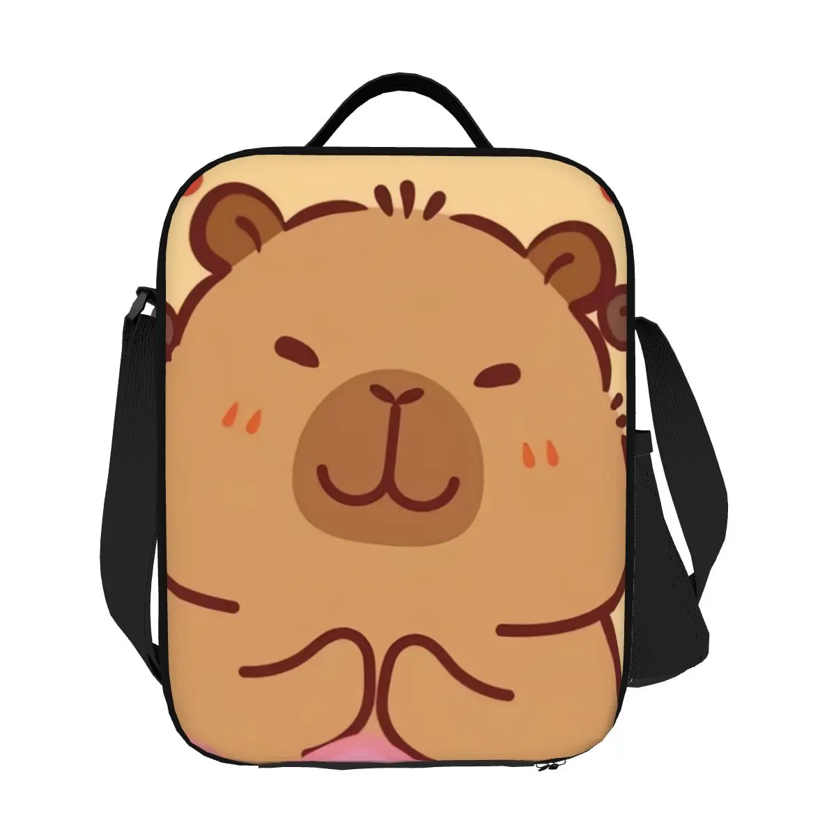 

Custom Cute Capybara Insulated Lunch Bag for Outdoor Picnic Waterproof Thermal Cooler Lunch Box Women Kids