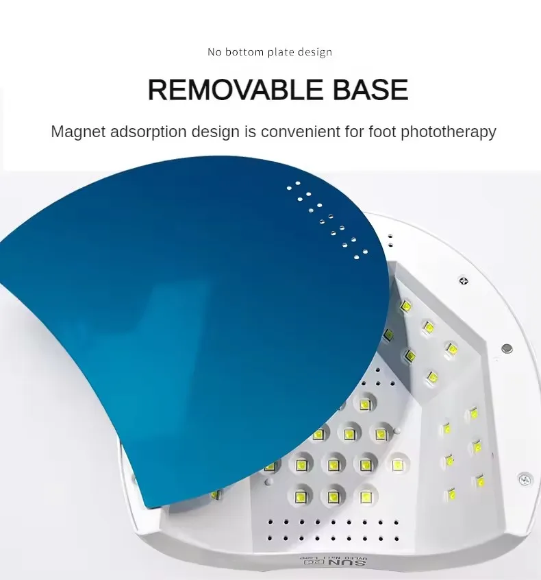 プロ用UVネイルランプ 48W ネイルアートジェルドライヤー マニキュアライト