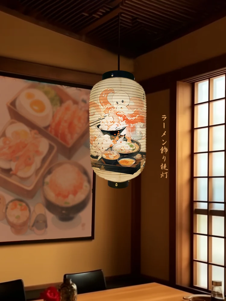 

Japanese Traditional Cloth Lantern Cute Octopus Printed Takoyaki Shop Decor Lantern Restaurant Izakaya Cuisine Advertising Sign