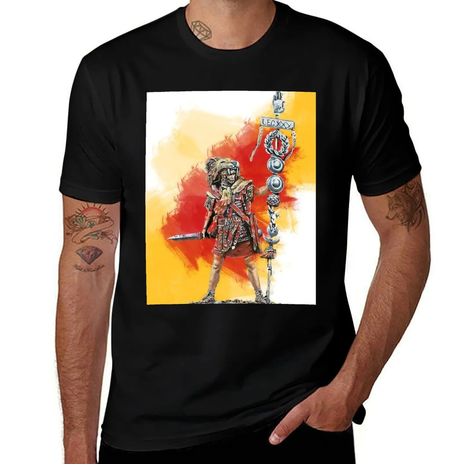 The Roman Legionary T-Shirt Relaxed Fit Casual Short Sleeve Top T-Shirt