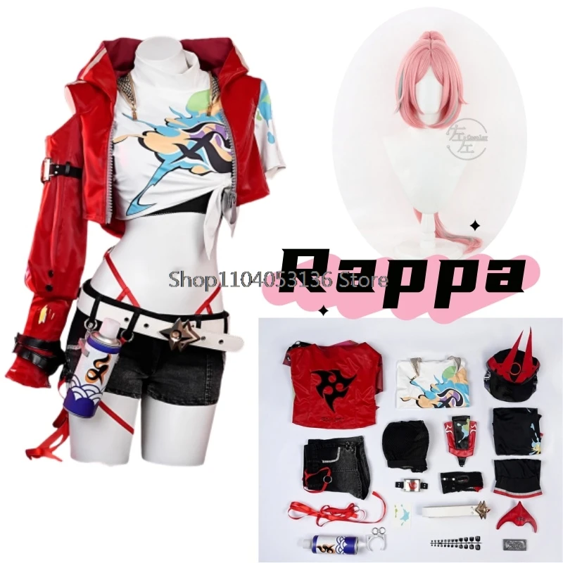 Rappa Cosplay Anime Honkai: Star Rail Cosplays Woman Halloween Costume Adult Men's Costumes Figures Women's Full Set New Arrival