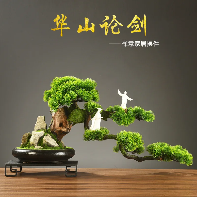 

New Chinese-style entrance decoration ornaments, living room, office, home furnishings, handicrafts, zen simulation, welcome