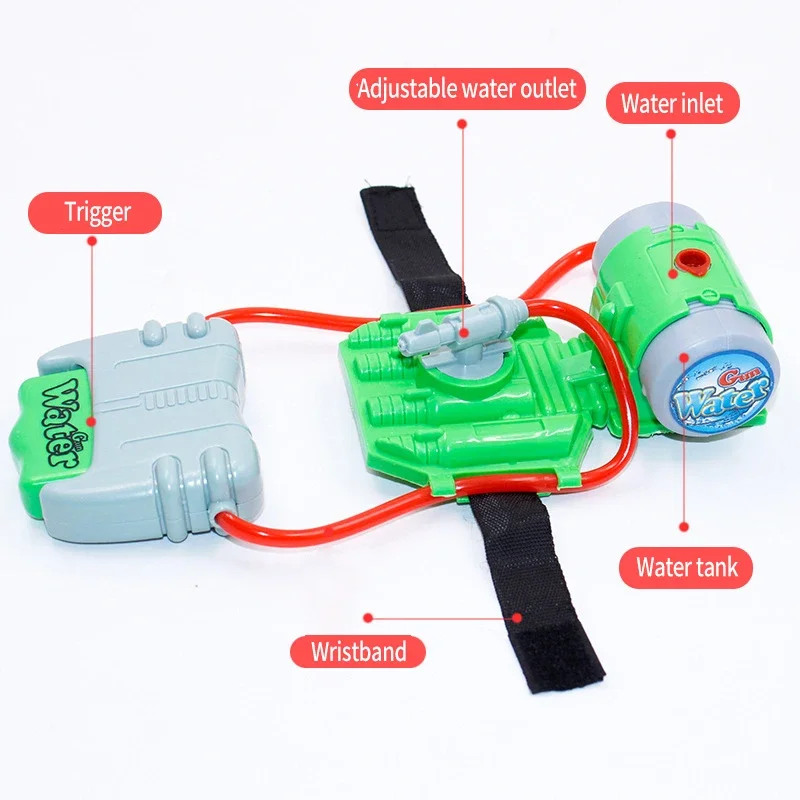 Water Gun Toys Fun Spray Wrist Hand-held Children's Outdoor Beach Play Water Toy for Boys Sports Summer Pistol Gun Weapon Gifts