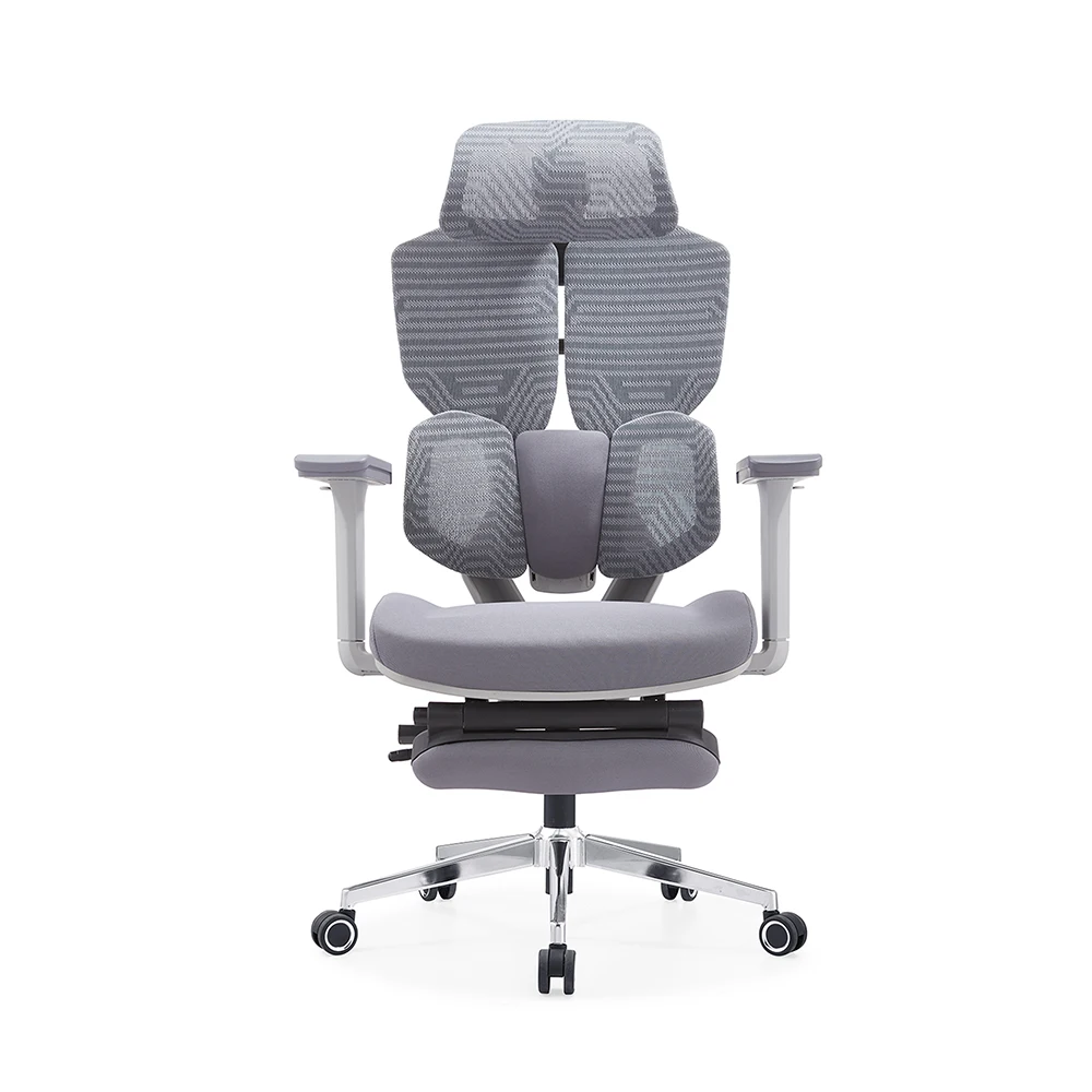 Comfortable multi-color optional computer ergonomic desk office gaming chair with ottoman cover material fabric