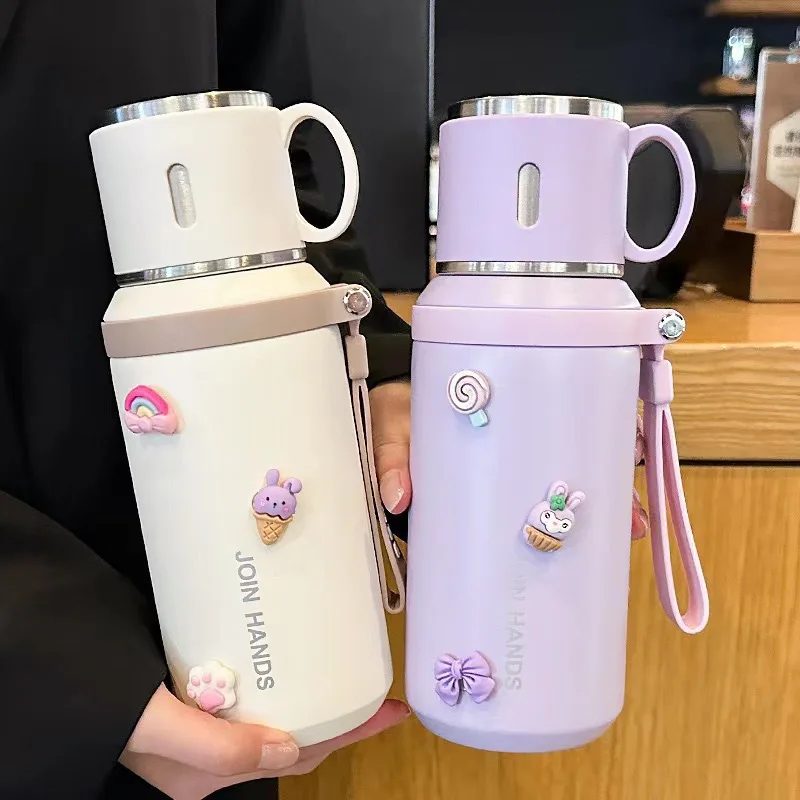 

High-value 316 stainless steel thermos cup, portable water cup, thermal insulation kettle, tea infuser cup