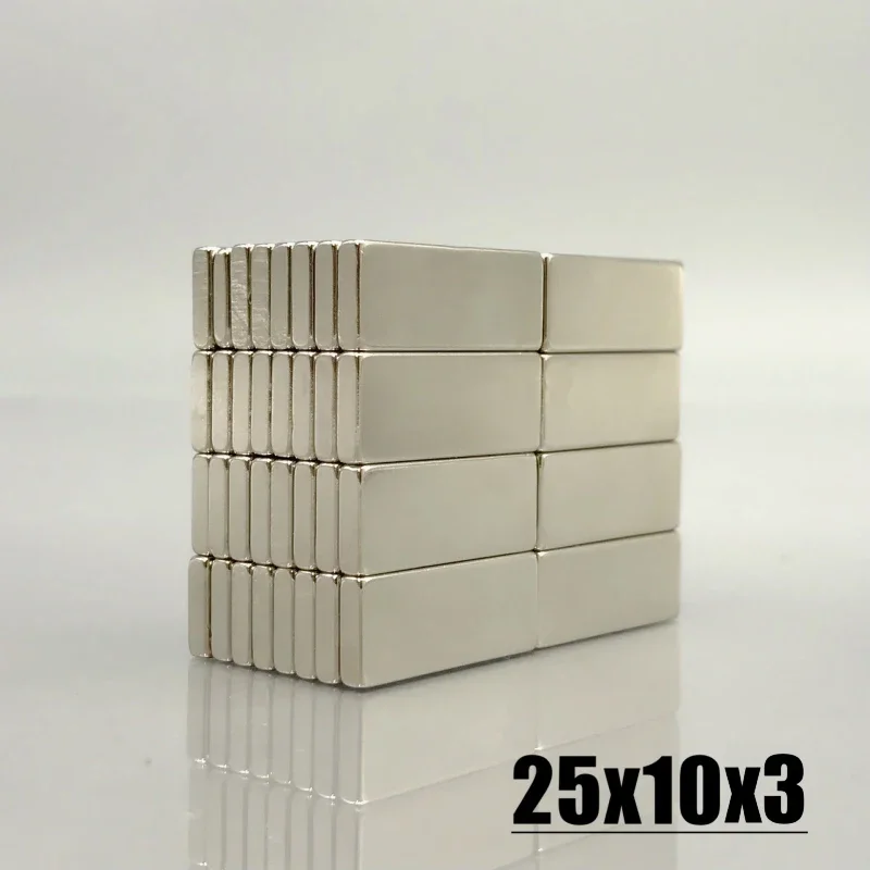 Fridge Tool Magnet 5~300Pcs 25x10x3mm Block Shape Imane For Hook Accessory Kitchen Office Whiteboard Garage Garden Diy Craft