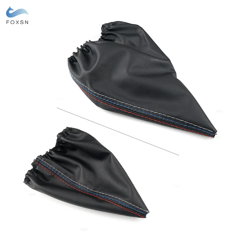 Gear Shift Gaiter Leather Cover For BMW 3 Series E36 E46 E30 E34 M3 Center Gear Shift Collars Manual Handbrake Gaiter Boot Cover