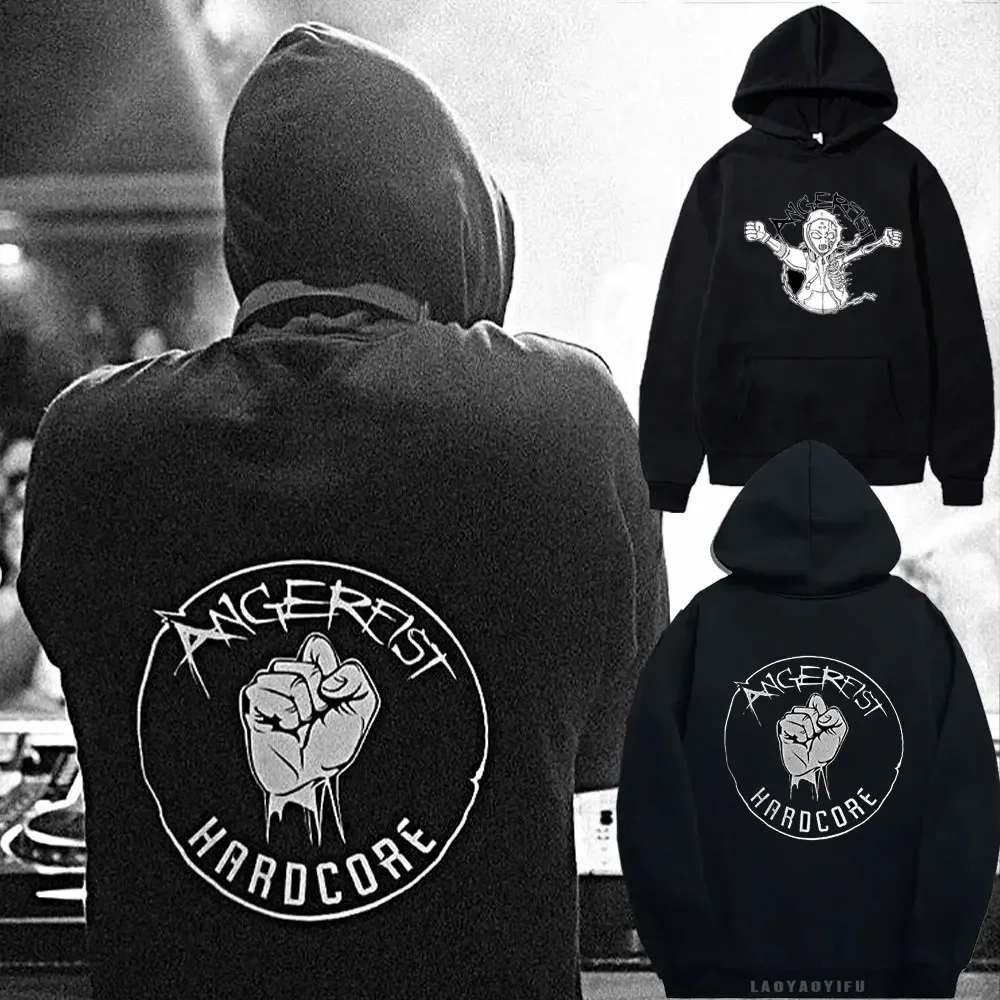 Autumn Angerfist Men Fashion Hoodies HARDCORE TECHNO MAINSTREAM GABBA Women Hoodie Angerfist Dutch Gabber Music Sweatshirt