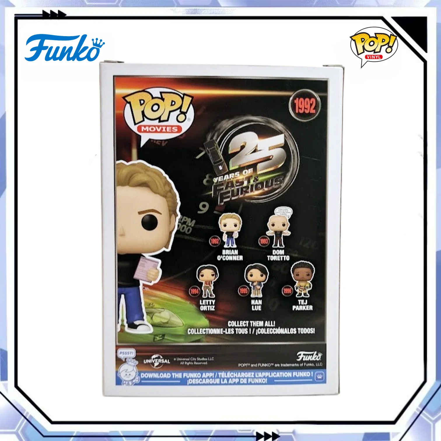 

Brian OConner Figure Funko Pop #1992 Official Authentic Collectible Limited Edition The Fast and the Furious Fans Toy Gift