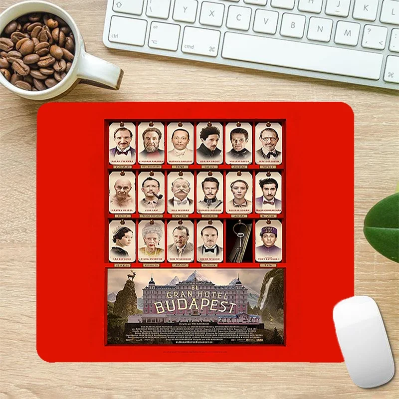 Table Mat Grand Budapest Hotel Pc Gamer Accessories Mousepad Company Hot Pad Game Mats Desk Accessory Gaming Laptop Mouse Anime