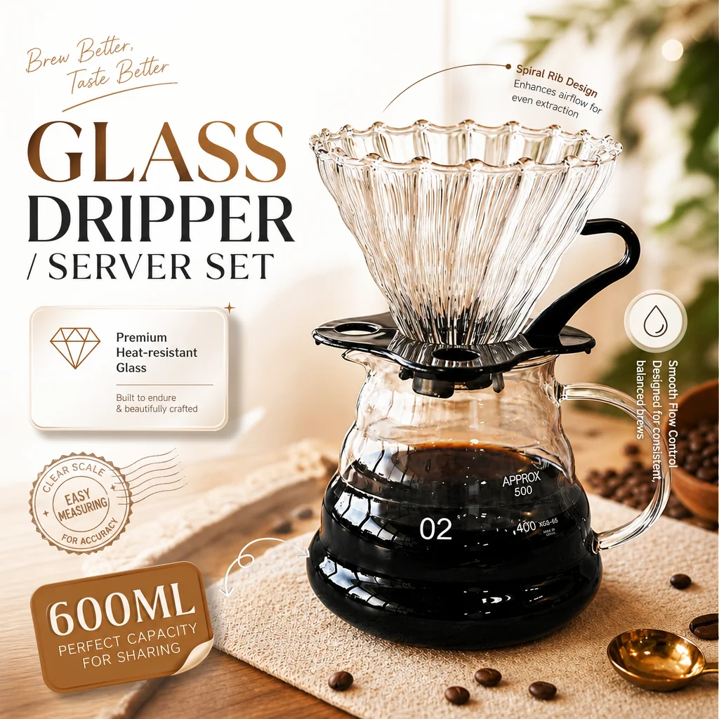 Coffee Dripper V60 - Set da Caffè Pour Over in