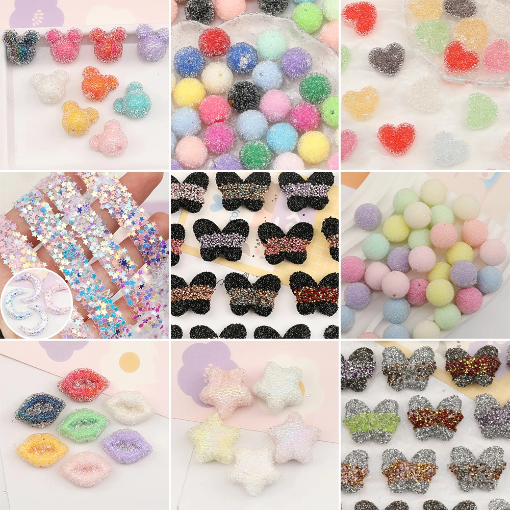 

Сердечный дизайн Изготовление бусин своими руками/Fancy Beads/Круглая форма/Акриловые бусины/Ручная работа/Эффект горного хрусталя/Фурнитура и компоненты для ювелирных изделий
