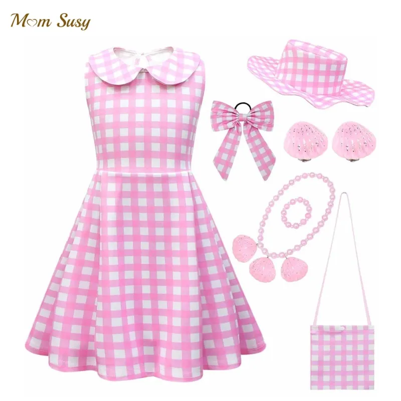 

Baby Girl Princess Peter Pan Collar Dress Toddler Teen Child Pink Vestido Party Pageant Birthday Cosplay Baby Clothes 2-12Y