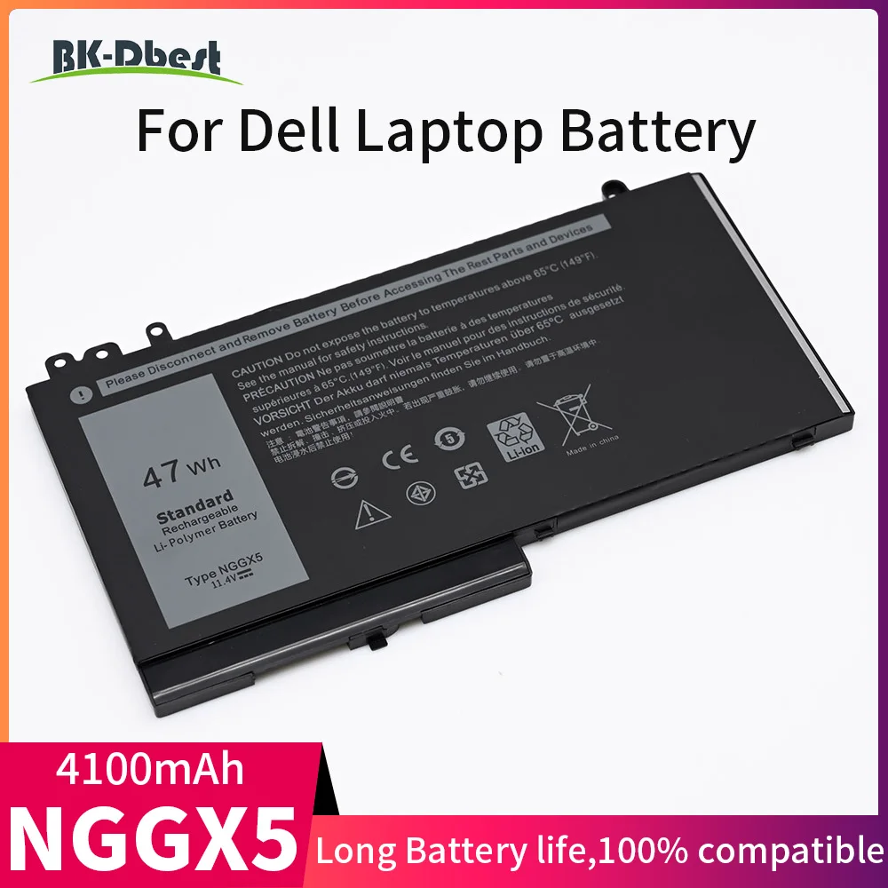 

BK-Dbest 11,4 V 47wh NGGX5 Аккумулятор для ноутбука Dell Latitude E5470 E5270 E5570 с высоким качеством