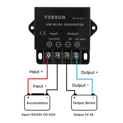 Trasformatore DC DC Converter alimentatore regolatore di tensione Step Down modulo Buck 12V 24V a 5V 3A 5A 10A 15A 15W 25W 50W 75W