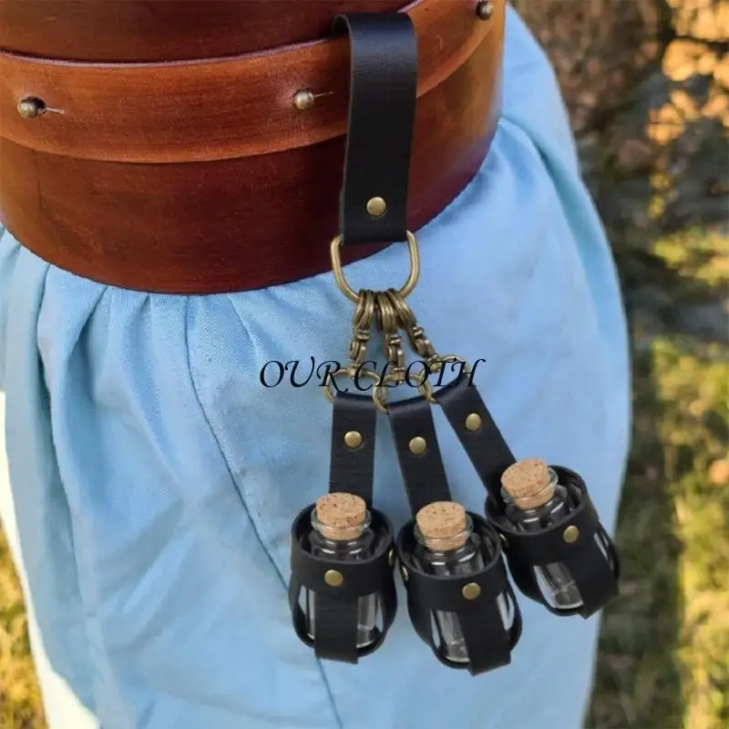 Potion Bottle Potions Potions Porte-verre avec bouchons liège harnais en Y1ac