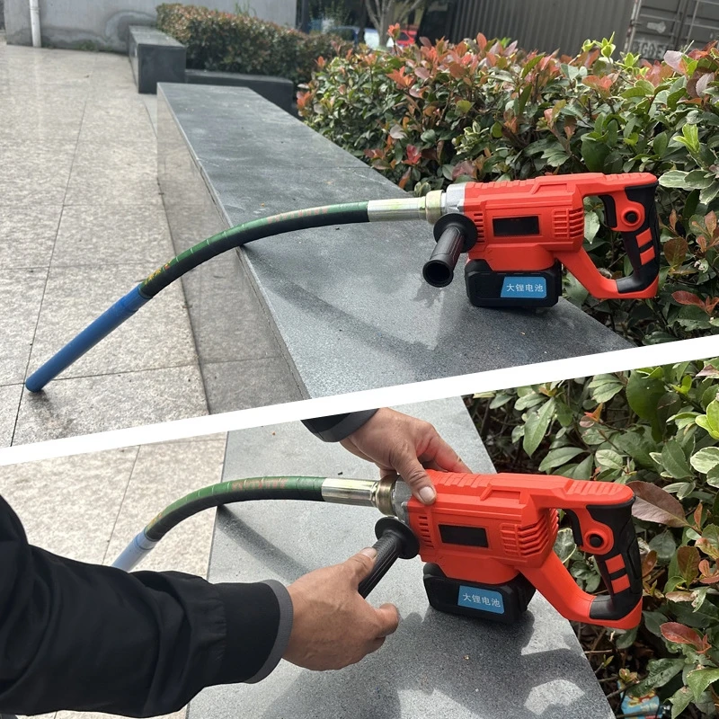 Vibrator Beton Tanpa Kabel Bertenaga Baterai Lithium Tanpa Sikat Kelas Industri Alat Multifungsi Mainan Seks Anal Trilnaald Beton