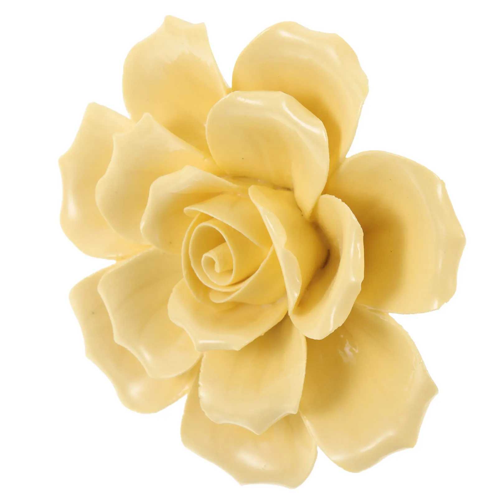 

Ceramic Flower Wall Hanging 3D Flower Ornament Vintage Style Indoor Patio Living Room Wall Decor Floral Sculpture