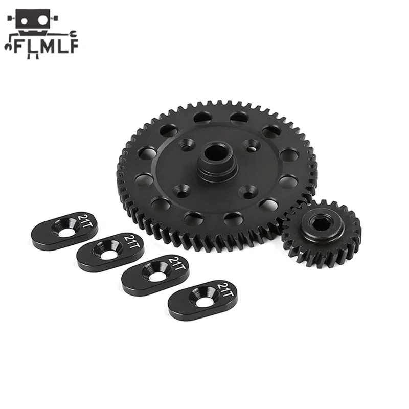 Rc Car Metal Medium-difference High-speed Helical Gear 58T/21T Kit Fit 1/5 Losi 5ive-t Rofun Rovan LT King Motor X2 Truck Parts