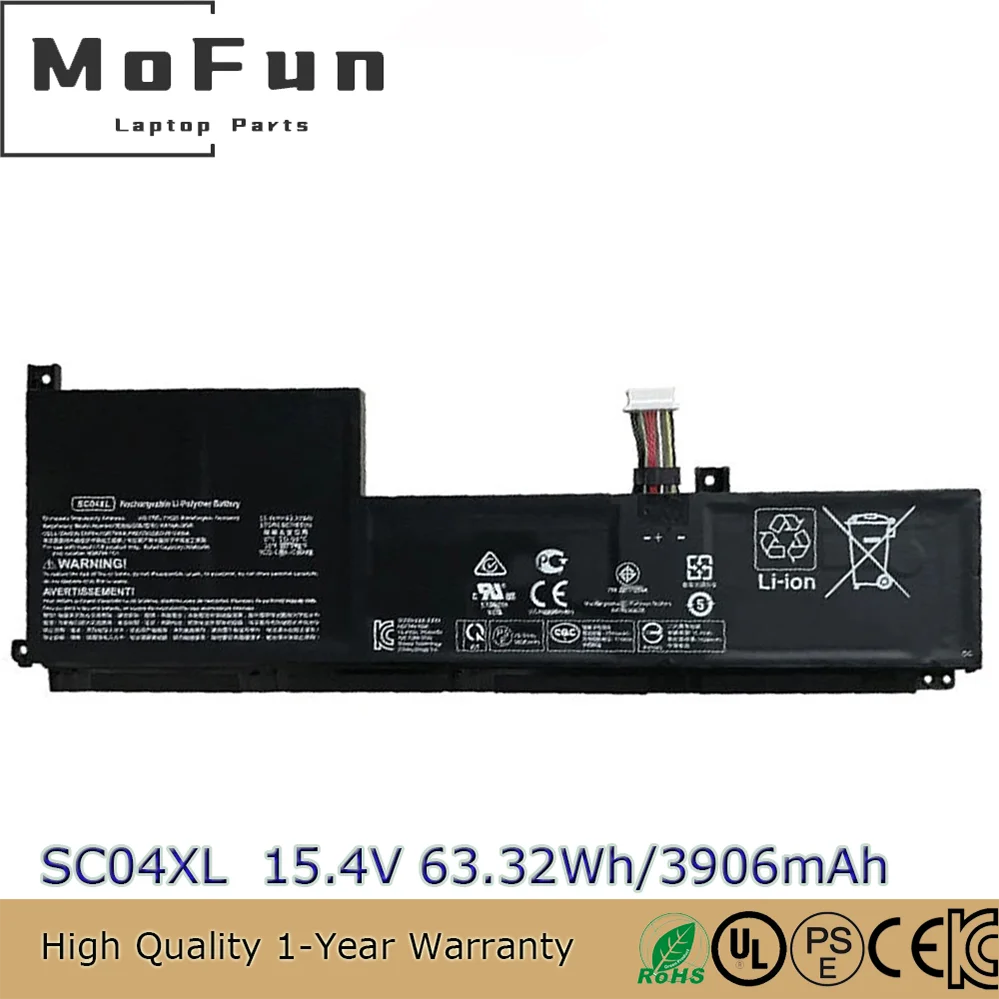Original SC04XL 15.4V 63.32Wh Laptop Battery for HP Envy 14-EB0376NG Series HSTNN-IB9R M07392-005 M08254-1C1