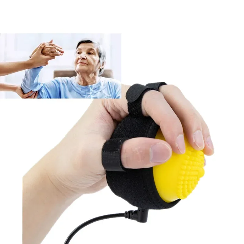 New Electric Hand Massage Ball Infrared Therapy Hot Compress Stroke Hemiplegia Finger Rehabilitation Recovery Training Machine