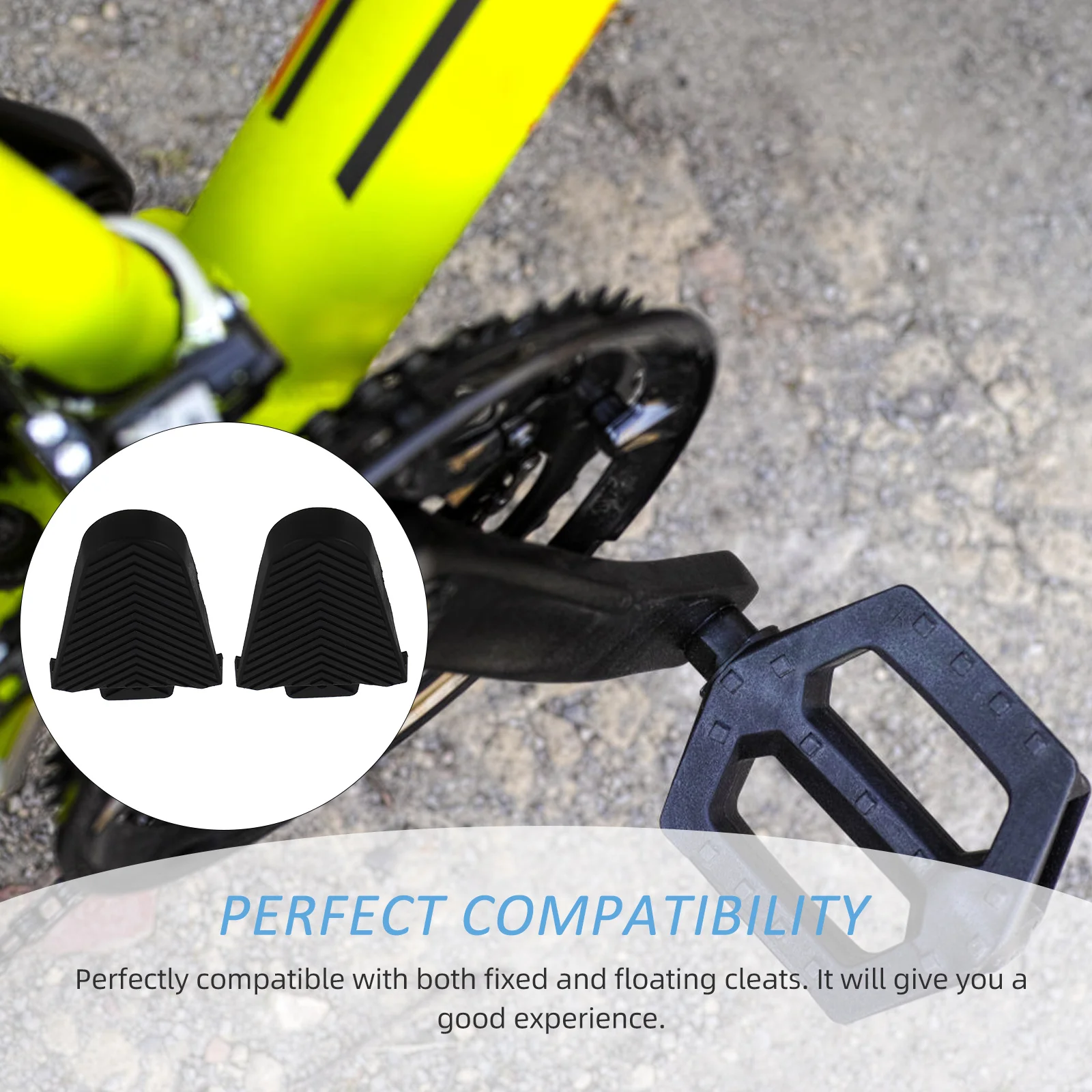 

1Pair Bike Cleat Protector Compatible Fixed Floating Cleats Mud Dirt Prevention Smooth Walking Road Bike Cleats Cover