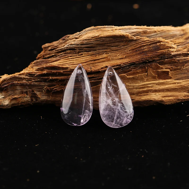 B&F Pink Quartz Earring Beads for Jewelry Making, Handmade Natural stones beads, Stones for jewelry Making Supplies