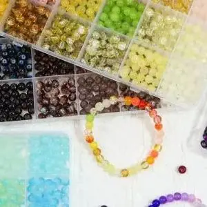 Glass Beads 24Colors 6Mm Bracelet Making Kit Jewelry Supplies Tool Diy Handmade Crystal Glass Beads Elastic String Charm Spacers
