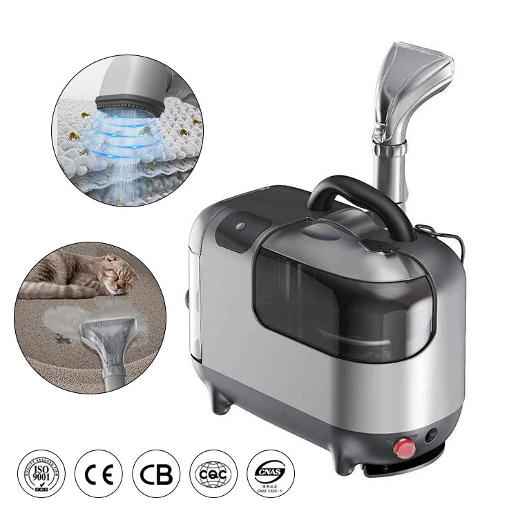 

100 ℃ Портативный ручной пароочиститель для диванов, штор и ковров 3-в-1 для горячей и холодной воды, высокотемпературный