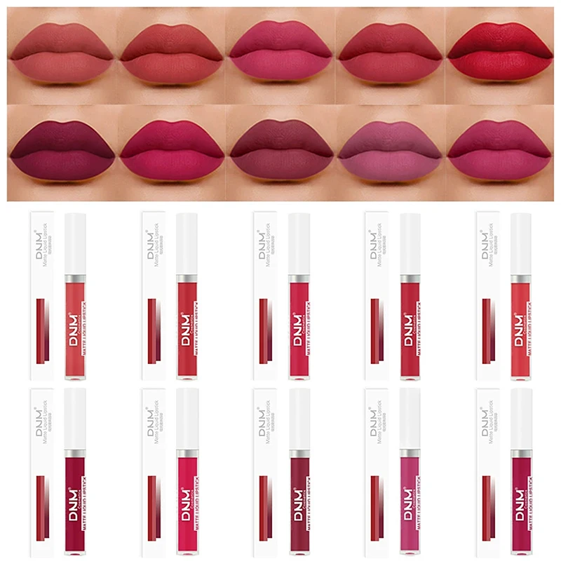 

【WHB】19 Colors Matte Velvet Lip Glaze Waterproof Long-Lasting Not Easy To Fade Gloss Lipstick Waterproof Makeup Cosmetic Tool