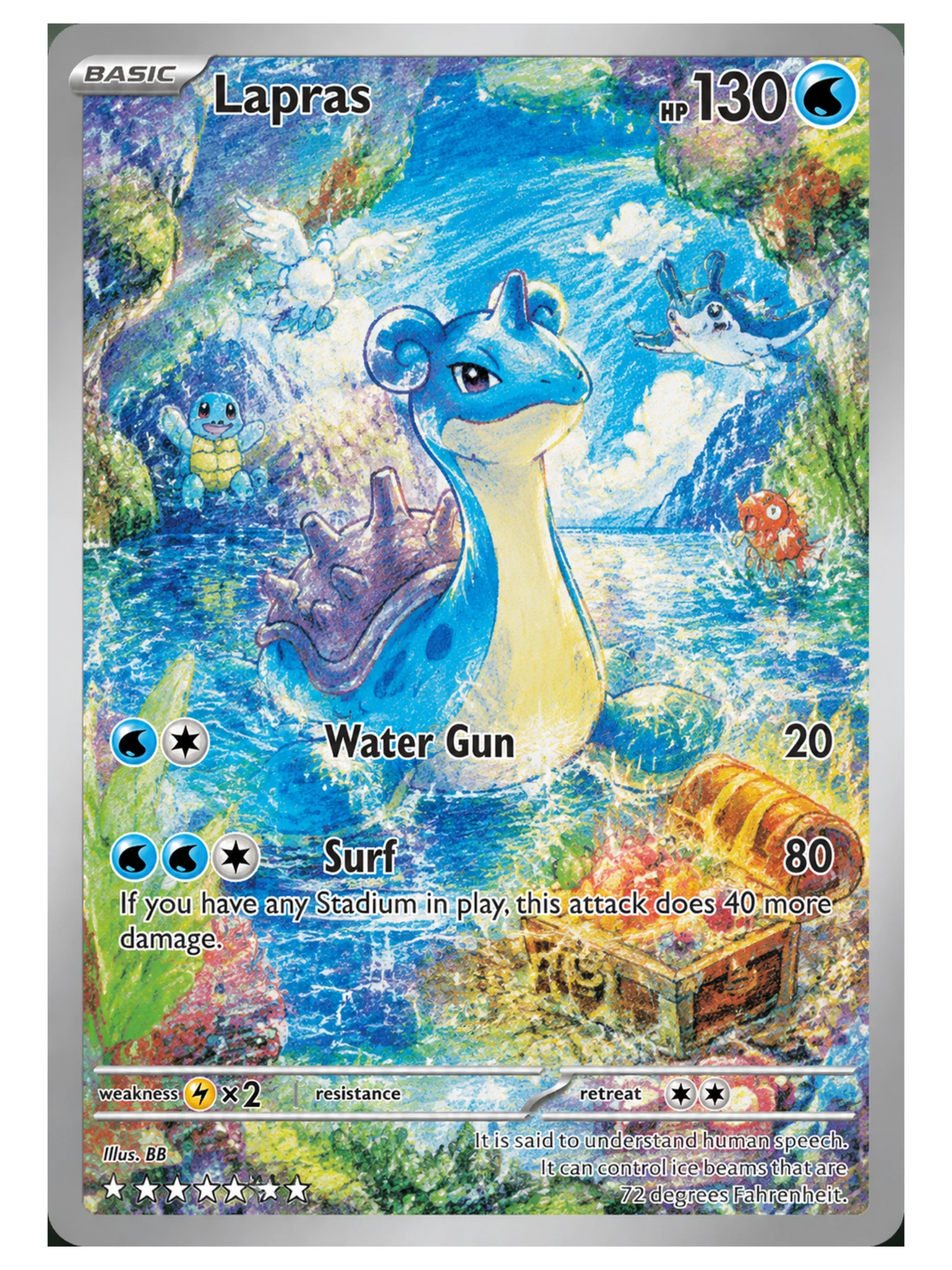 PTCG Cards Treasure Hunt Set Holo Rare Cards Magikarp Meowth Psyduck Slowpoke Lapras PTCG Cards Gift Collection PKM DIY Gift