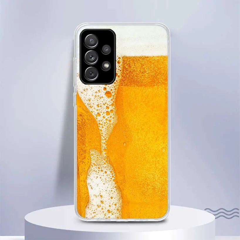 World Beers Alcohol Summer Bubble Soft Silicone Phone Case For Samsung Galaxy A50S A51 A70 A71 A41 A31 A21S A11 A10S A20E A30S A