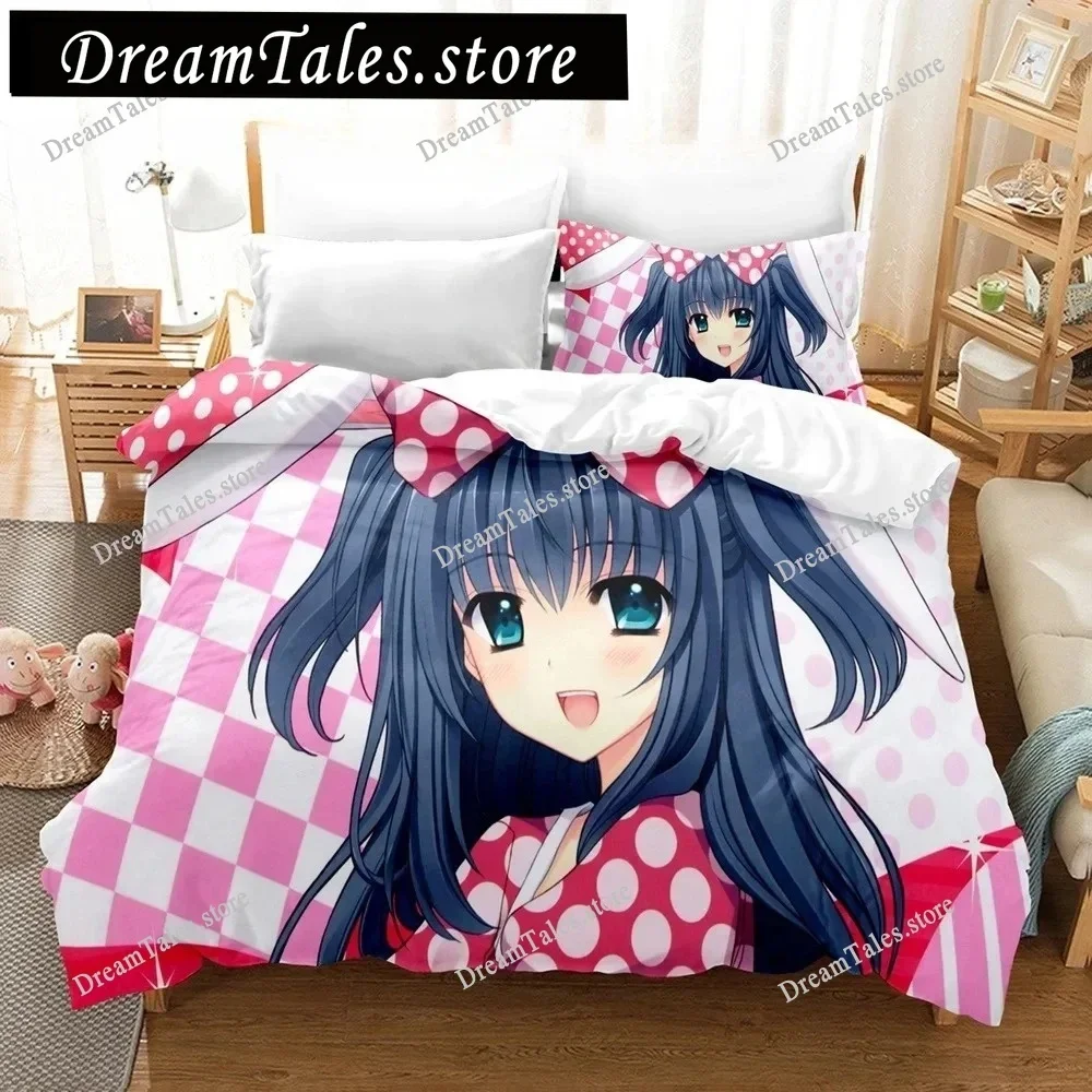 New 3D Priningt Kawaii Girls Yae Sakura (Shuffle!) Bedding Set Cartoon Anime Three-piece Set Adult Kid Bedroom Duvetcover Sets74