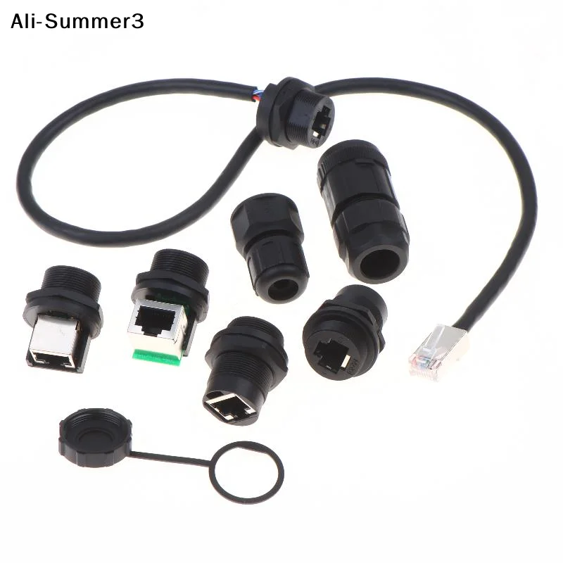 【AG】Waterproof RJ45 Connector Kit With IP67 Protection And Stable Signal Perfect For Outdoor Industrial Ethernet Cabling