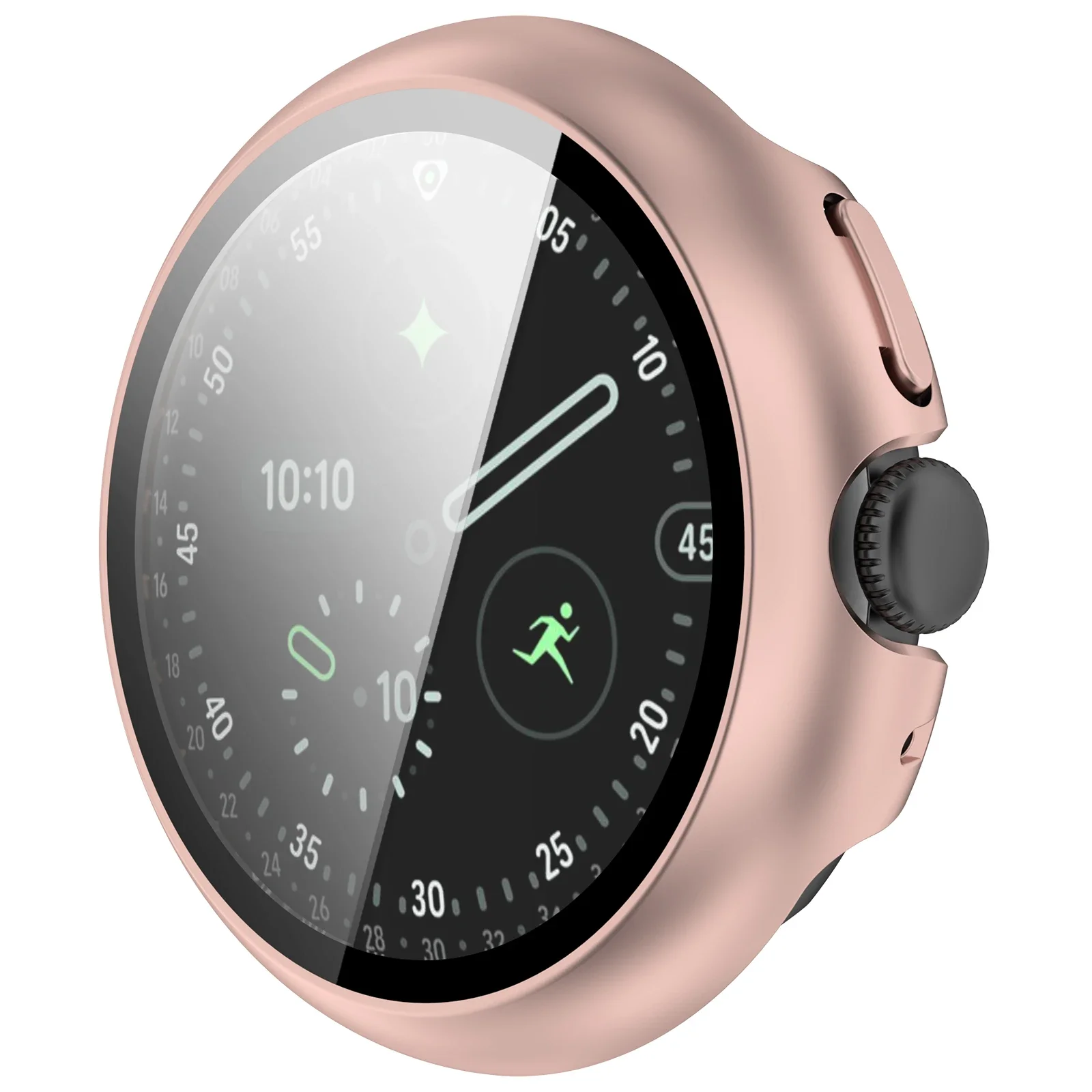 Gehärtetes Glas + Hülle für Google Pixel Watch 5 41mm 45mm, Hart-PC Rundumschutz-Bumper mit Displayschutzfolie für Google Pixel Watch 4 – Detail 17
