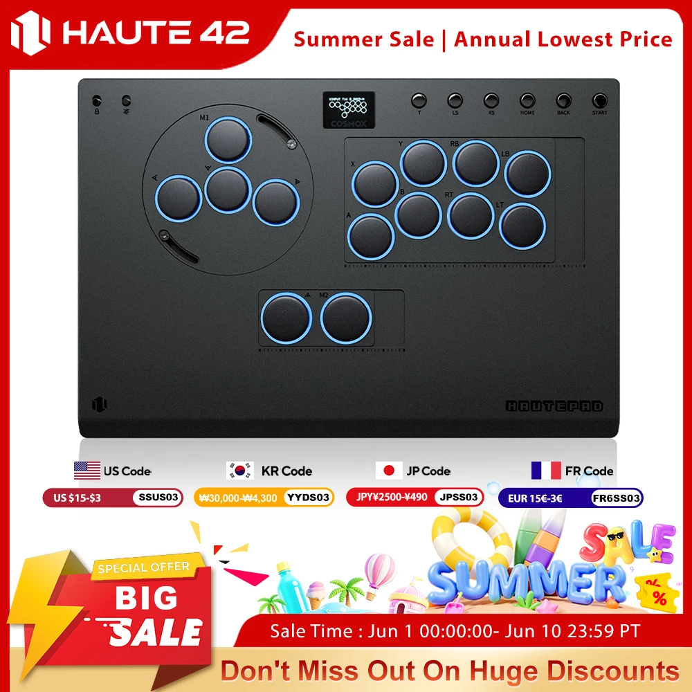 Haute42 X-Move Aluminium Alloy Hitbox Leverless Controller