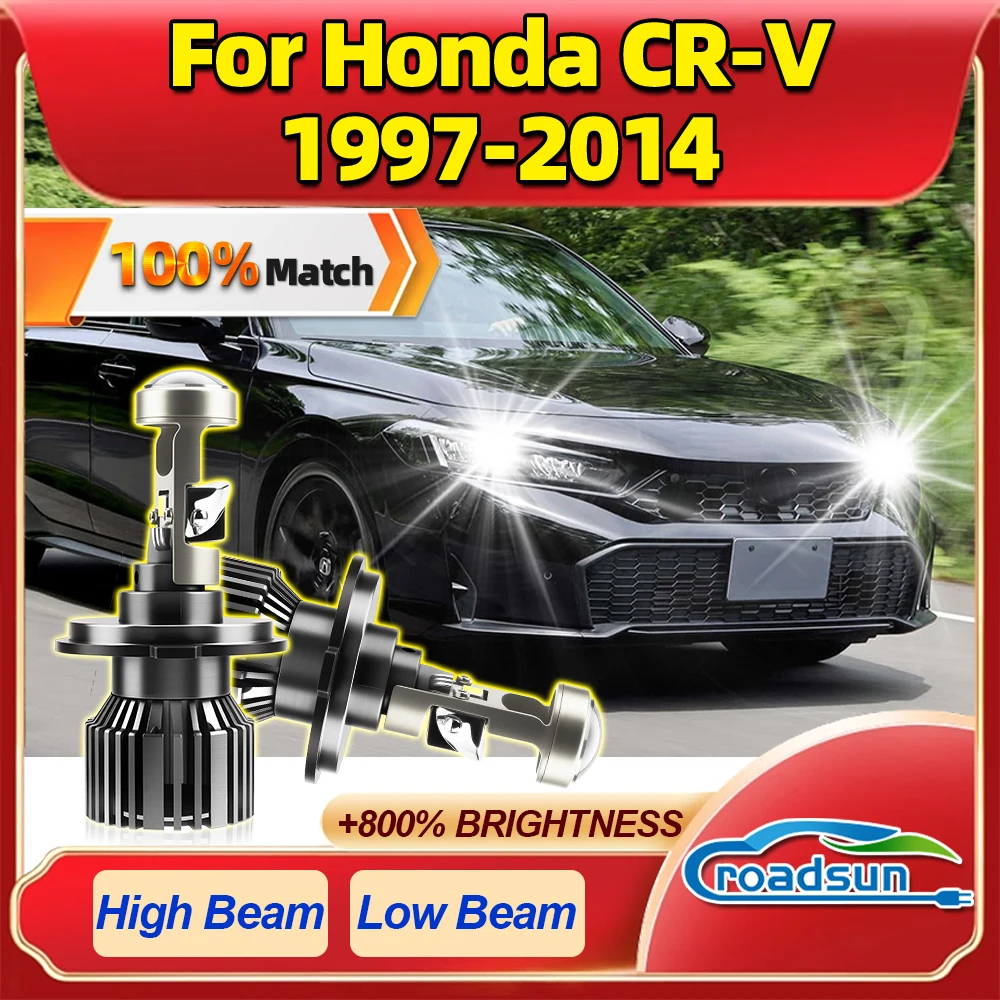 

ROADSUN для Honda CR-V 1997 1998 1999 2000 2001 2002 2003-2012 2014 автомобильный проектор Len светодиодная фара ампула автомобильная лампа для фар