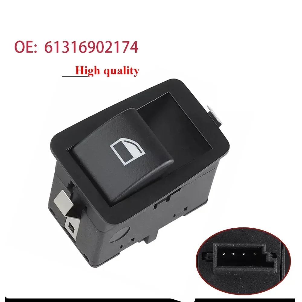 Interruptor de elevalunas eléctrico, botón regulador de elevalunas para BMW Serie 3 E46 Sedán Coupé M3 316i 318i 320i 323i 325i 328i 61316902174