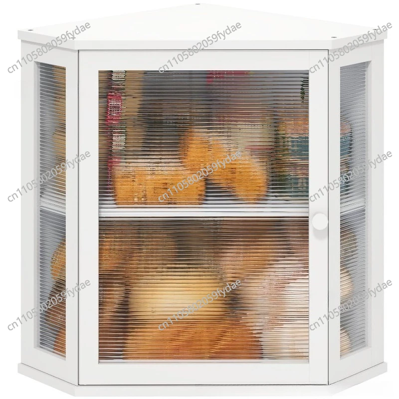 Bamboo and Wood Bread Box, Double-layer Bread Storage Box, Acrylic Kitchen Storage Box, Transparent Double-door Storage Box