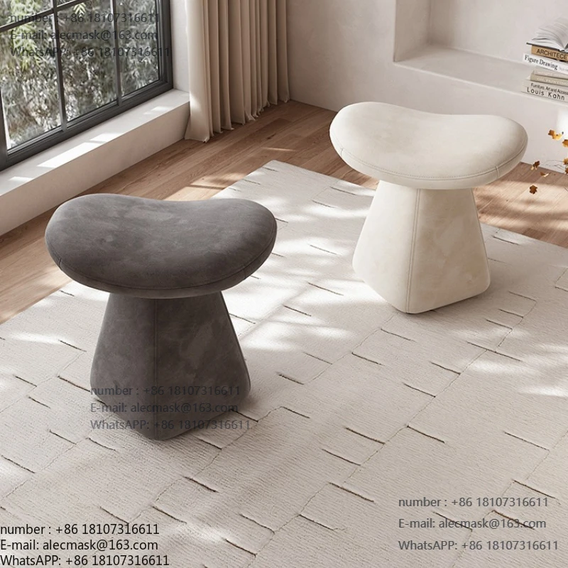 

Light luxury master bedroom makeup stool dressing table rotatable does not take up space dressing stool breathable