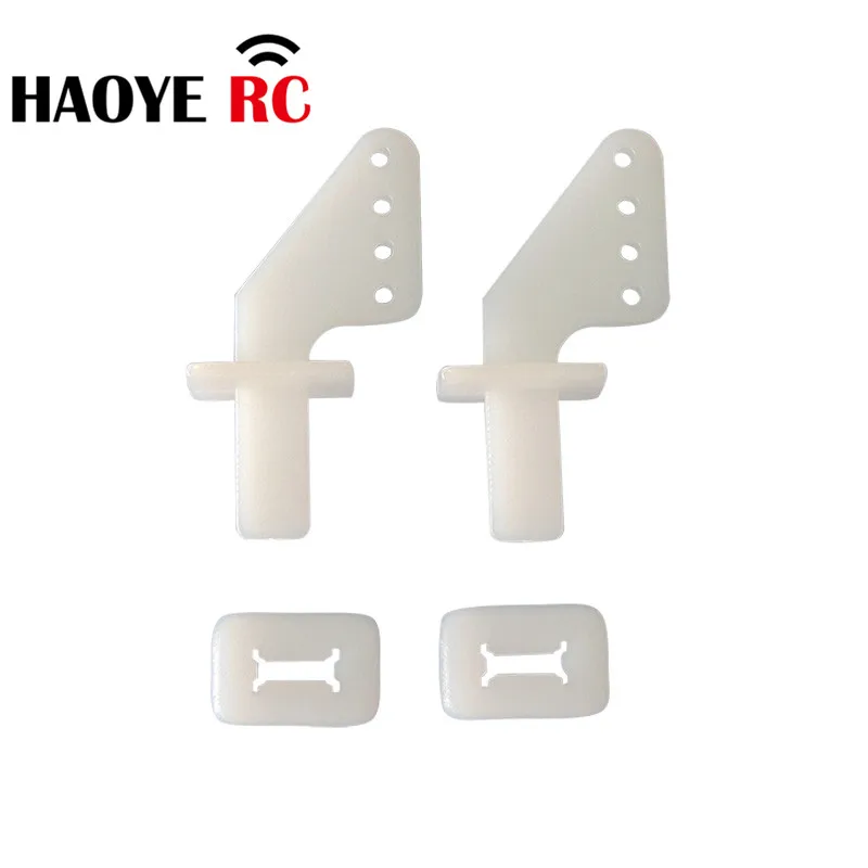 Haoye 10 Pcs Zip Horn Nylon Pin Horns 4 Holes For RC Airplanes Parts Electric Planes Foam Model Replacement Accessories