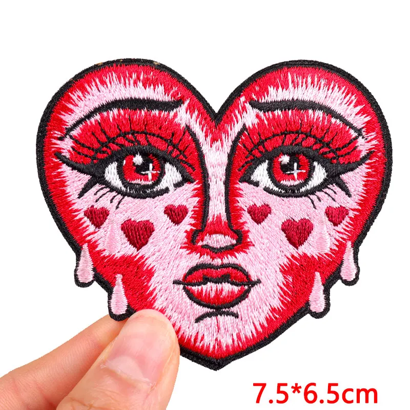Jacken Hüte Stickerei DIY Persönlichkeit Brief Patch Cartoon Patch Eisen Auf Patches Für Kleidung thermoadhäsive Patches Nähen Abzeichen – Detail 9