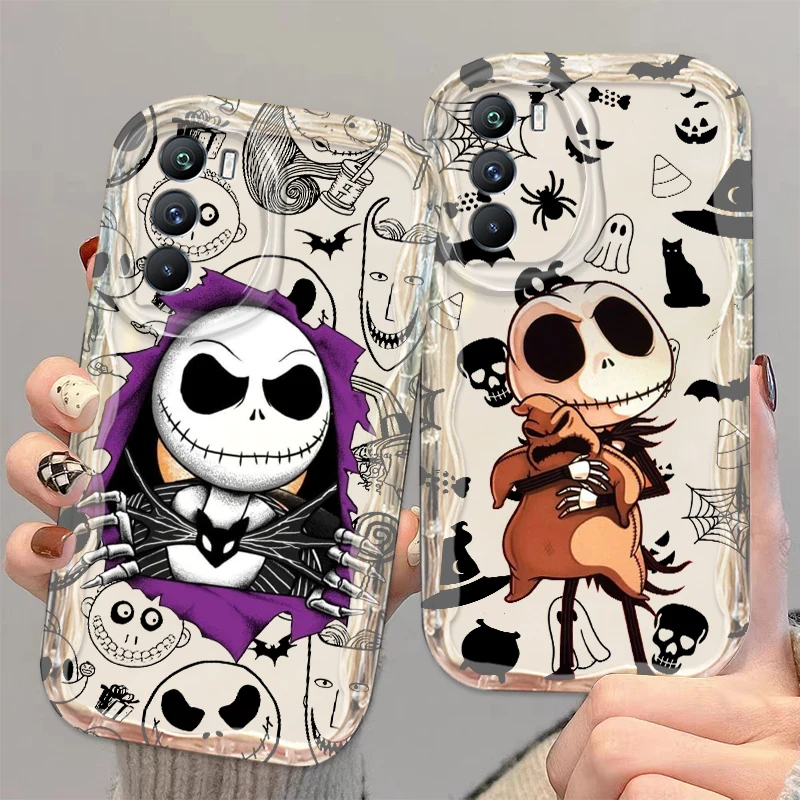 Christmas Eve Skull Disney For Xiaomi Mi 14 12 12T 11 Lite Poco M6 X6 X5 X4 X3 M3 F4 Pro GT NFC 5G Wave Oil Funda Phone Case