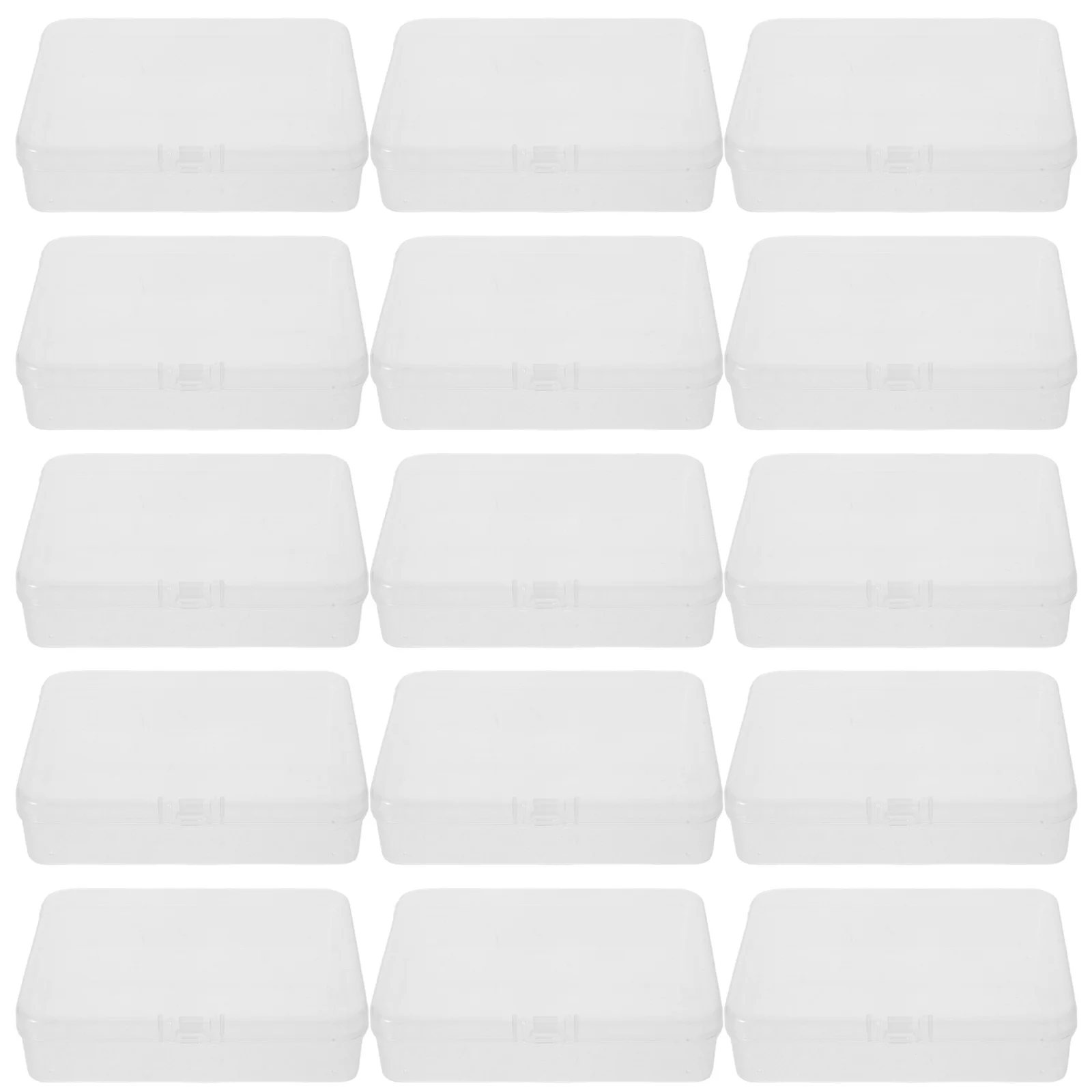 24 pcs Transparent Crayon Storage Box 4.5" X 3.3" Stackable Plastic Organizer For Kids Classroom Sorting Bins With Lid Pencil