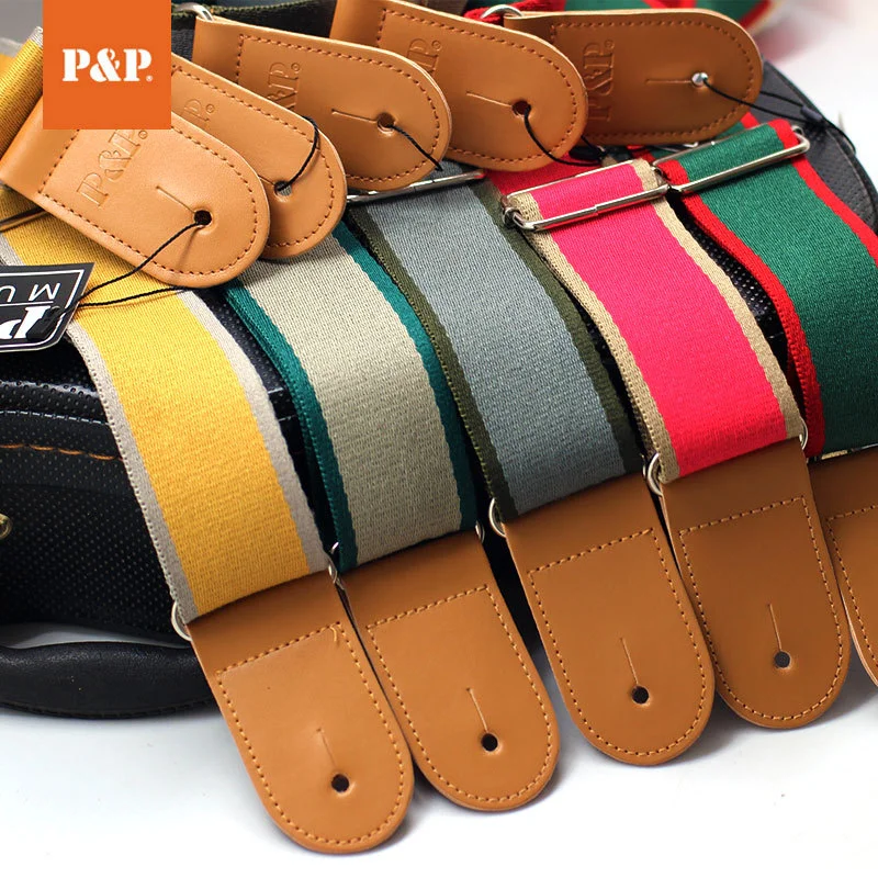 P & P Zan Factory Guitar Strap Processing, Color Guitar Strap, Ribbon, 5cm