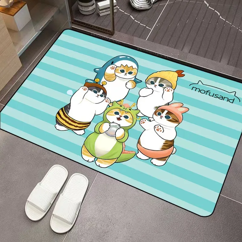 Mofusand Cartoon Diatom Mud Absorbent Floor Mat Non-slip Door Mat for Bathroom Entrance Quick-drying Bath Rug for Home Toilet - view 2