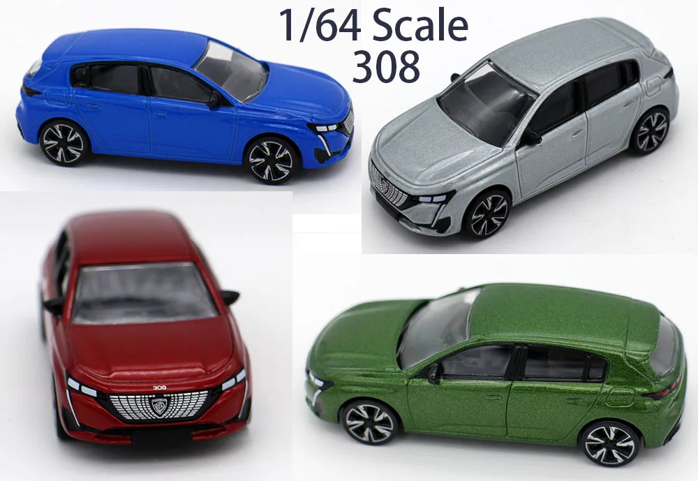 New 1/64 Scale Peuugeoot 308 2021 By NorRev 3 inches Diecast Alloy Toy Cars For Collection Gift